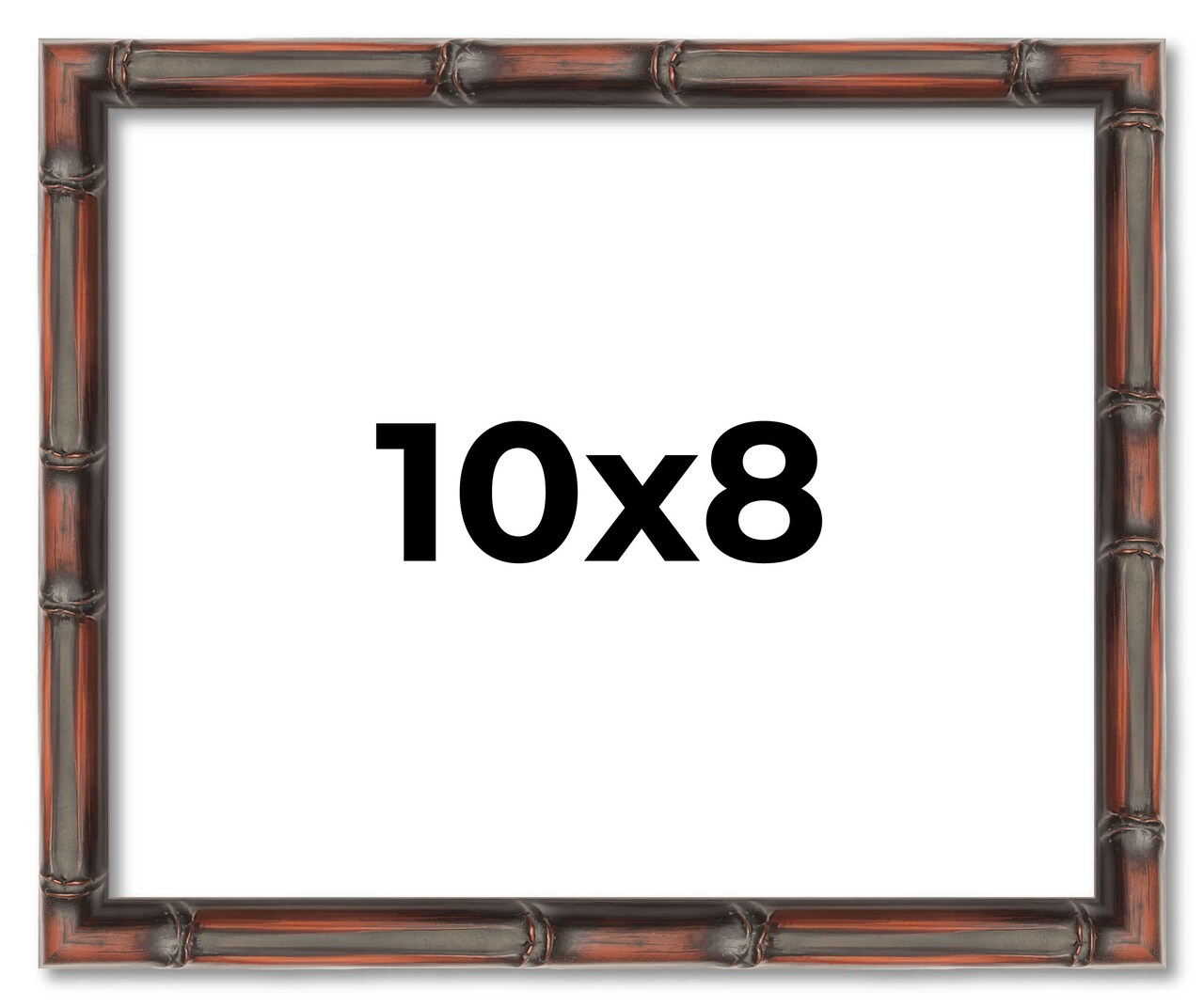 10x8 Thin Bamboo Picture Frame with UV-Resistant Acrylic & Acid Free Backing, Available in 2 Finishes - Gold and Brown